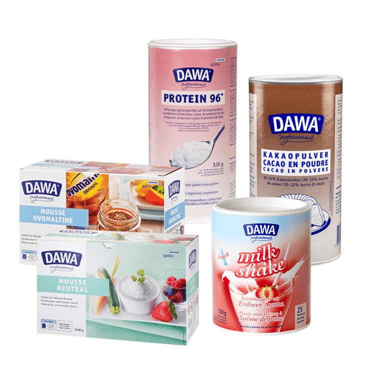 Dawa Produktesortiment